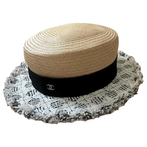 chapeau chanel paille|chanel boutique.